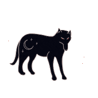 Black Dog Occult Sticker by Rhianna Moon