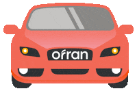 Ofran_carrental car travel vacation trip Sticker