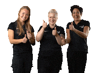 NovaDermHuidkliniek team bedankt goed gedaan duimen Sticker