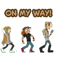 Walking In Coming Sticker