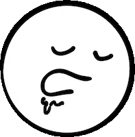Sleepy Face Sticker by Chris Hallbeck