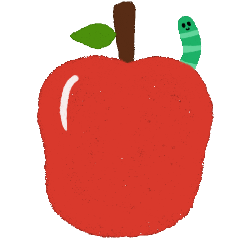 Apple Fruit Sticker by Edna Odetta