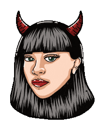 Girl Diablita Sticker