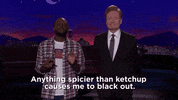 spicy food conan obrien GIF by Team Coco