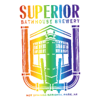 superiorbathhouse rainbow beer pride lgbtq Sticker