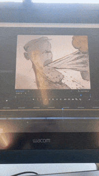 Face Drawing GIF by Alex Boya