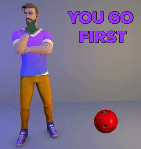 You Go First Bowling Ball GIF by Bowling Clash: New Legends