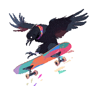 Skateboard Hurry Sticker