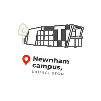universityoftasmania tasmania utas university of tasmania utas campus Sticker