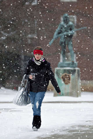 snow GIF by Eastern Kentucky University