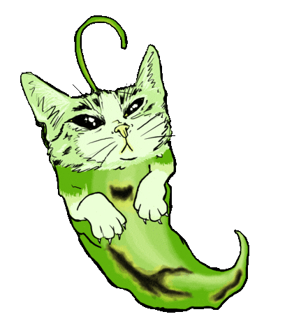 Cat Pepper Sticker