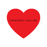 Rokkedalhair love heart red hair Sticker