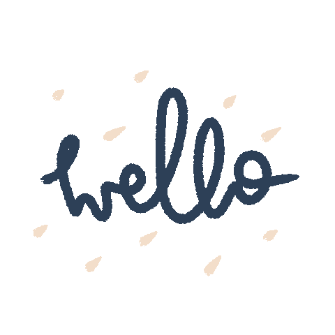 Doodle Hello Sticker