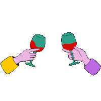 Drunk Happy New Year Sticker