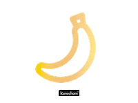 Banana Fruit Sticker by Kanechom