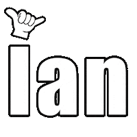 Ian Sticker by KITEYLOOPY