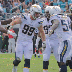 Excited Joey Bosa GIF by Los Angeles Chargers