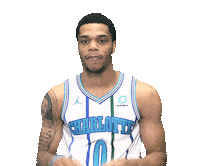 happy miles bridges Sticker by Charlotte Hornets