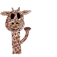 Lenajarts animal africa giraffe tall Sticker