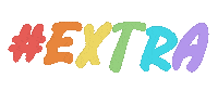 Rainbow Text Sticker