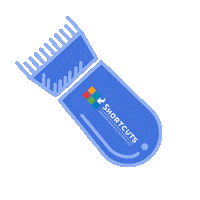 ShortcutsSoftware barber barbershop fade hair cut Sticker