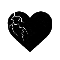 Broken Heart Love Sticker