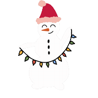 Merry Christmas Snow Sticker