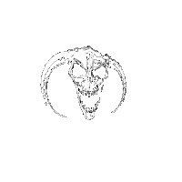 skull terror Sticker by Masters of Hardcore