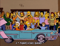 homer simpson parade GIF
