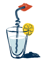 Vacation Sipping Sticker by Hotel Indigo