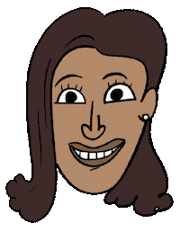 Kamala Harris Trump Sticker by Jon Burgerman