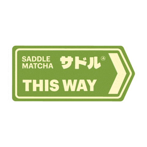 Matcha Latte Sticker by Saddle Cafe