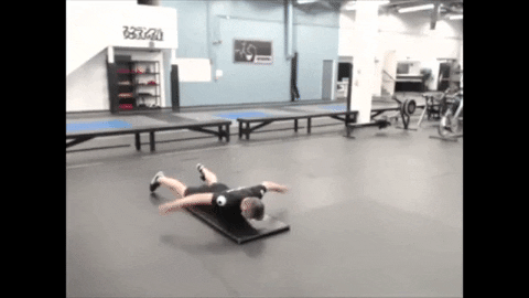 ritchieyip giphygifmaker bodyweight exercise breast stroke back workout at home GIF