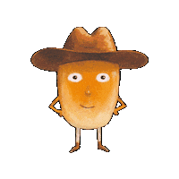 Happy Fun Sticker by Bob Popcorn