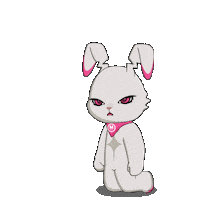 Bunny Omg Sticker by Fluffey