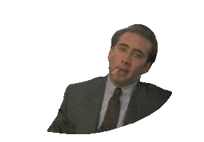 nicholas cage yes Sticker