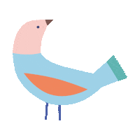 minilabo bird oiseau minilabo mini labo Sticker