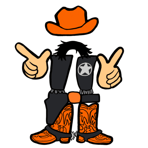 Football Basketball Sticker by Oklahoma State University