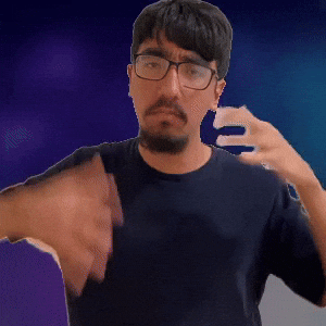 Two handed gesture