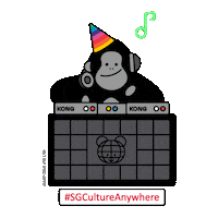 Dance Dj Sticker by National Arts Council Singapore