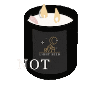 lightseed soy candles energy healing light seed light seed candles Sticker
