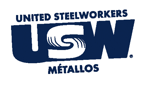 Navy Usw Sticker by United Steelworkers - Syndicat des Métallos