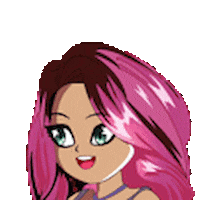 Happy Girl Sticker by Cherry Johnson