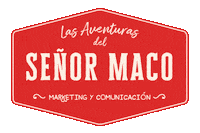 SenorMaco marketing diseno hipster empresa Sticker