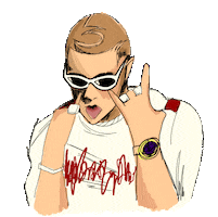 bad bunny sticker by Cardi B