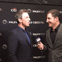 seth meyers smile GIF by The Paley Center for Media