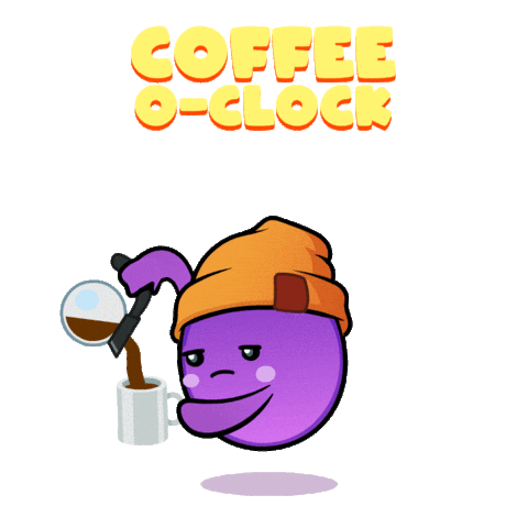 Coffee Time Sticker by The Grapes