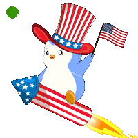 United States Penguin Sticker by Pudgy Penguins