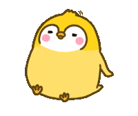 Anduony penguin yellow wind sit Sticker