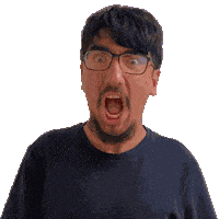 Shocked Wide Eyed Sticker